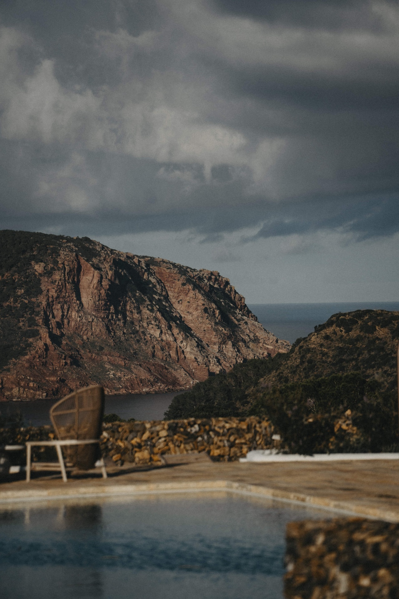 Mountain and sea view from the Mallorca retreat property